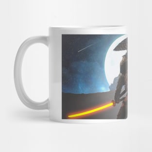 Samurai Moon Warrior Knight Mug